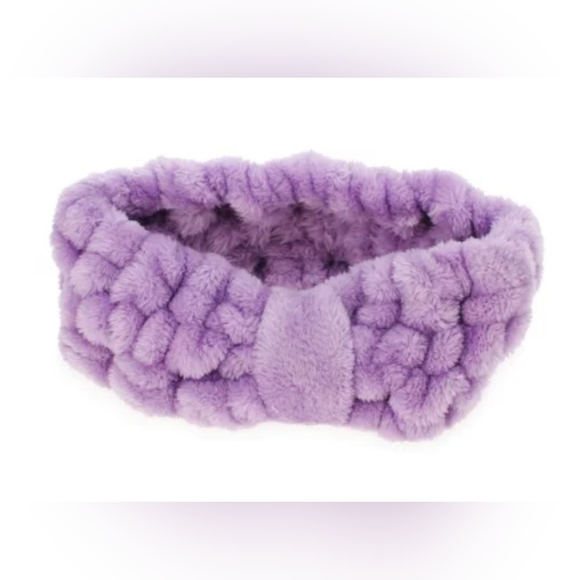 Urban Butterfly Fluffy Essential Beauty Headband NWT NEW in Box Lilac/Purple - Picture 2 of 5